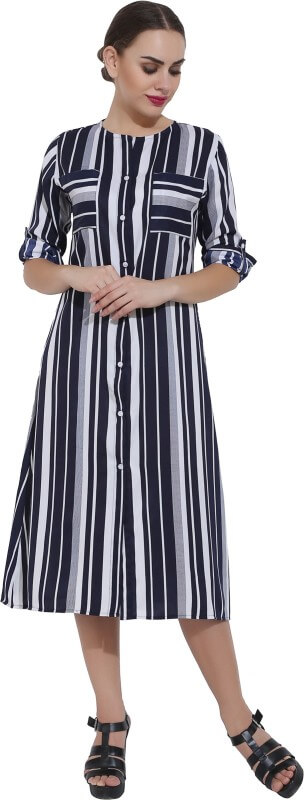 Aayu Women’s Shift Multicolor Dress