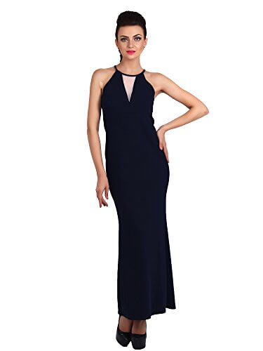 G & M Collections Women’s Maxi Dark Blue Dress