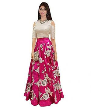 Active Embroidered Lehenga Choli in Pink