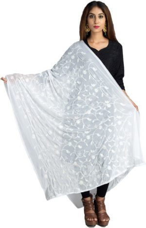 Lionize Pure Chiffon Embroidered Women's Dupatta