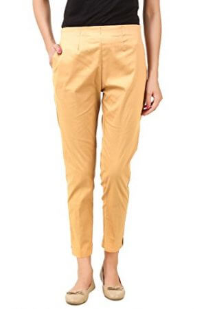 Q-Rious Regular Fit Women Beige Trousers
