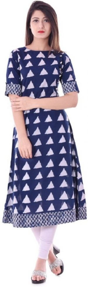Stylum Casual Printed Women Kurti in Blue