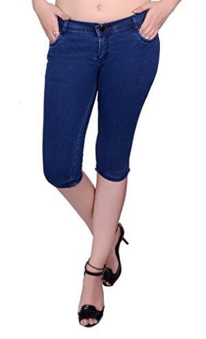 Women's Slim Fit Capris by Nifty