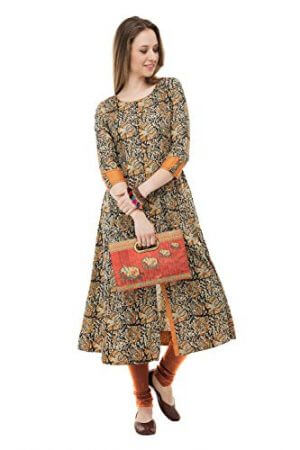 Anjushree Choice Women Stitched Printed Cotton Kurti
