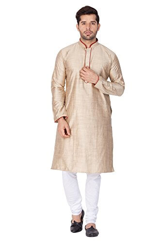 Vastramay Men Cotton Silk Kurta and Pyjama Set