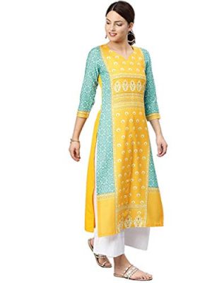 Ahika Vaamsi Women’S Crepe A-Line Kurta