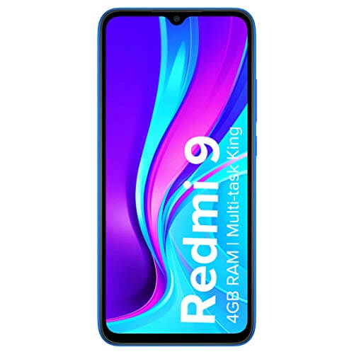 Redmi 9 (Sky Blue, 4GB RAM, 64GB Storage) | 2.3GHz Mediatek Helio G35 Octa core Processor at Sale Price in India