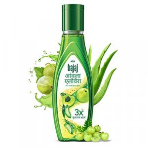 Bajaj Amla Aloe Vera Hair Oil, Green, 300 millilitre at Cheap Price in India