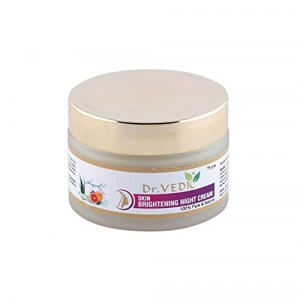 Dr.Vedic 100% Pure & Natural Skin Brightening & Whitening Night Cream (75gm) at Sale Price in India