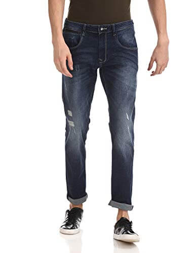 Ed Hardy Men’s Slim Fit Jeans (EHJN0518_Blue_36) at Discount Price in India