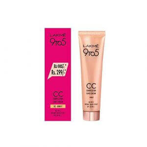 Lakmé 9 to 5 CC Complexion Care Cream - Honey, 30g Carton at Discount Price in India
