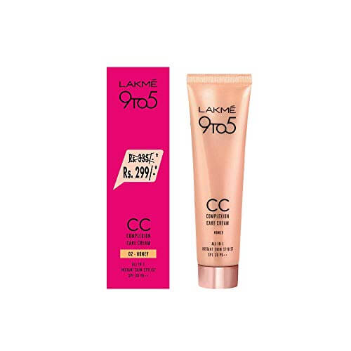 Lakmé 9 to 5 CC Complexion Care Cream – Honey, 30g Carton at Discount Price in India