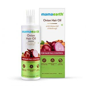 Mamaearth Onion Hair Oil for hair growth with Onion & Redensyl for Hair Fall Control - 250ml at Sale Price in India