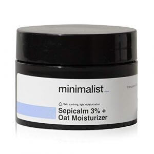 Minimalist 3% Sepicalm + Oats Moisturizer for Face | Lightweight Moisturizer For Oily, Acne Prone Skin | Non comedogenic & Fragrance free at Sale Price in India