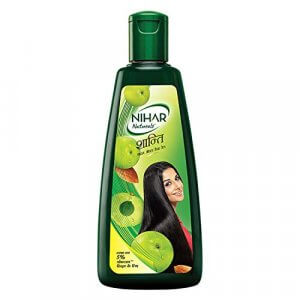 Nihar Shanti Amla and Badam Hair Oil, For Black, Silky and Stronger Hair,500 ml at Sale Price in India