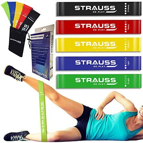 Strauss Exercise Latex Resistance Bands, (Set of 5) at Cheap Price in India