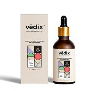 Vedix Nuyantra Pro Hair Growth Serum x Dandruff Care with Neem + Tulasi + Cedar - Water Based Serum - Thicker Longer Hair - 50 ml at Sale Price in India