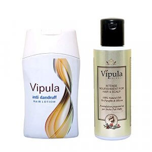 Vipula Hair Care Hair Oil and Shampoo Combo pack of 2 bottles of 100 ml each | Ayurvedic Herbs | All Hair Types (2 Items in the set) at Sale Price in India