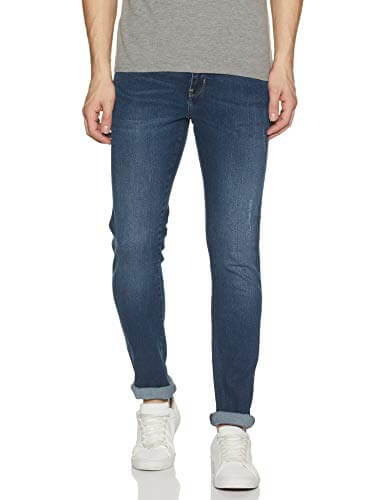 Wrangler Men’s Skinny Fit Jeans (W31457W22990_Jsw Dark Stone_30) at Discount Price in India