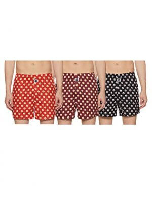 Amazon Brand - Inkast Denim Co. Men's Printed Boxers (Pack of 3) (IKAW20TOBOX01-PO3_Multicolor-23_Small) at Sale Price in India