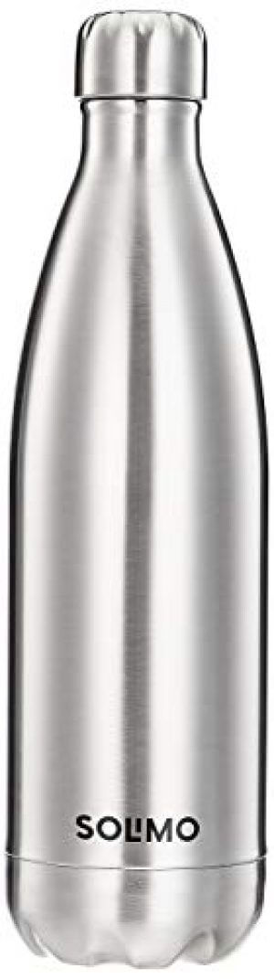 Amazon Brand - Solimo Stainless Steel Insulated 24 Hours Hot or Cold Bottle Flask, 1000 ml, Silver at Discount Price in India