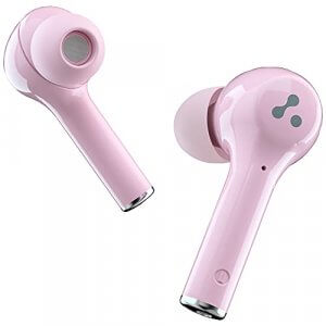 Ambrane NeoBuds 33 True Wireless in Ear Earbuds TWS with 15 Hours Total Playtime, High Bass Immersive Sound, Touch Controls, IPX4 Waterproof, Voice Assistance & with Mic (Pink), Normal at Cheap Price in India
