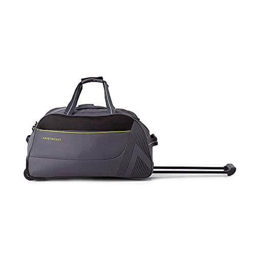 Aristocrat Dale Polyester 51.6 Cms Grey Travel Duffle with Corner Guards at Discount Price in India