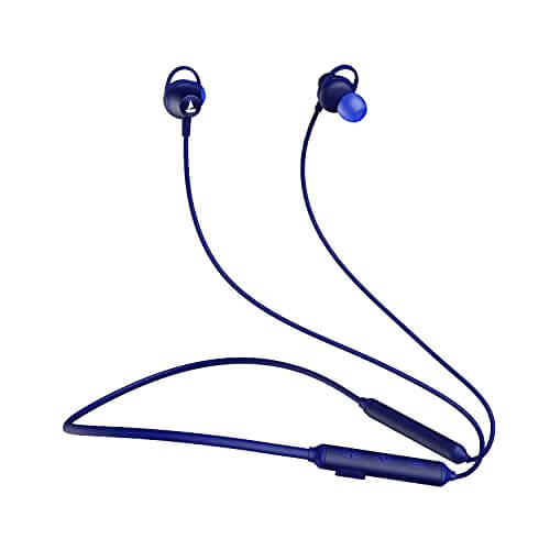 boAt Rockerz 245v2 Wireless Bluetooth V5.0, 8 Hours Playback Time, IPX5 Sweat and Water Resistance, in-Built mic and Voice Assistant(Navy Blue) at Sale Price in India