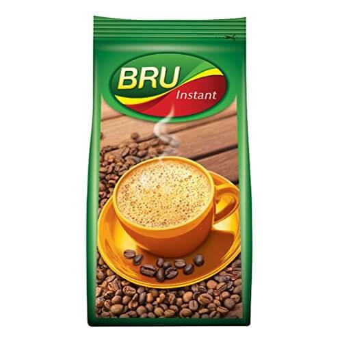 BRU Instant Coffee Powder 200 g Pouch, Roasted Arabica & Robusta Ground Coffee Beans from South India – Rich & Strong Blend of Coffee & Chicory at Sale Price in India