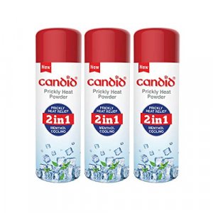 Candid Prickly Heat Powder 120g (Pack of 3), white at Discount Price in India