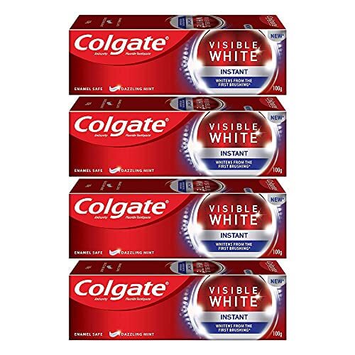 Colgate Visible White Instant Toothpaste – 100gm (Pack of 4) at Cheap Price in India