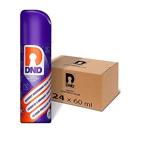 DND Nanosol Flying Insect Killer Mosquito Repellent Spray | Pack of 24-60ml Each at Cheap Price in India