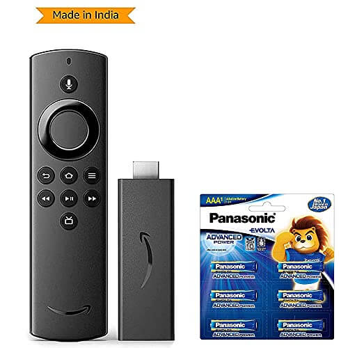 Fire TV Stick Lite + Panasonic EVOLTA Alkaline AAA Batteries (6 Pack) Combo at Discount Price in India