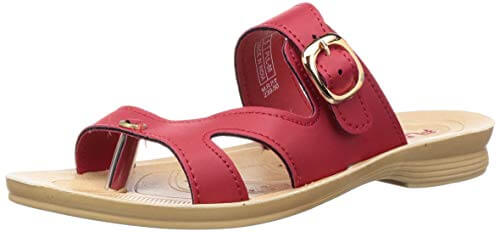 FLITE Women’s Red Fashion Slippers-3 UK (PUL088L_RDRD0003) at Discount Price in India