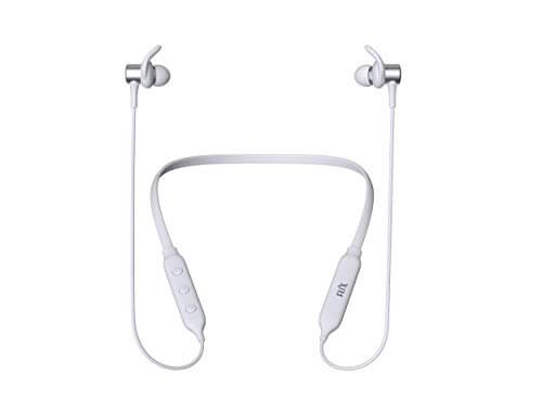 FLiX (Beetel) Blaze 120 Wireless Bluetooth v5.0 in-Ear Comfortable Sports Neckband with Hi-Fi Bass Stereo Sound Driver,Upto 10H Playtime,Lightweight,Advanced Controls & in-Built Mic (White)(XNB-N101) at Sale Price in India