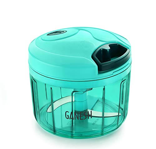 Ganesh Plastic Vegetable Chopper Cutter, Pool Green (725 ml) at Sale Price in India