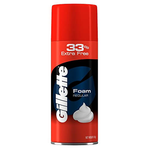 Gillette Classic Regular Pre Shave Foam, 418g with 33% Extra Free at Discount Price in India
