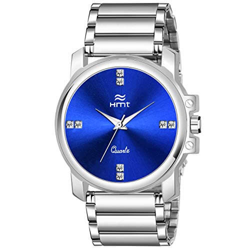hamt Fashion Analogue Men’s Watch(Blue Dial Silver Colored Strap)-HT-GR816-BLU-CH at Cheap Price in India