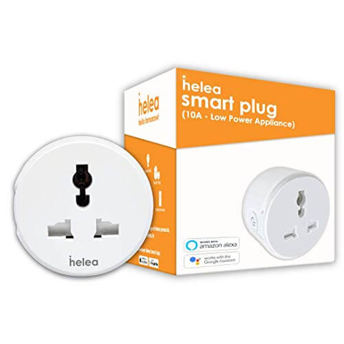 Helea 10A Wi-Fi Smart Plug, for Low Power Appliances (Mobile & Laptop Chargers, TV, Kettle, etc.), Works with Alexa & Google Assistant at Cheap Price in India