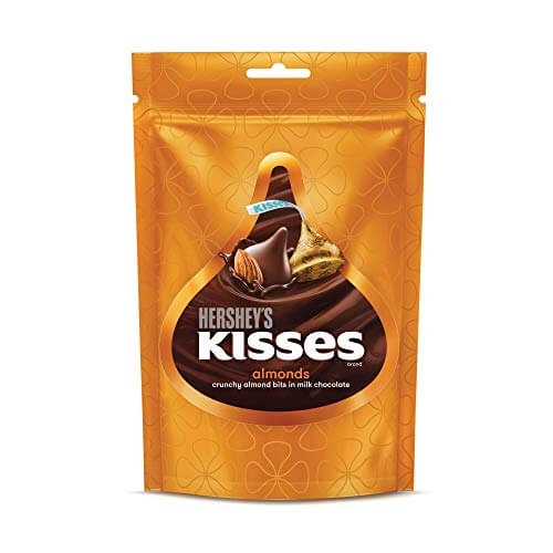 Hershey’s Kisses Almond Pouch, 100.8 g at Discount Price in India