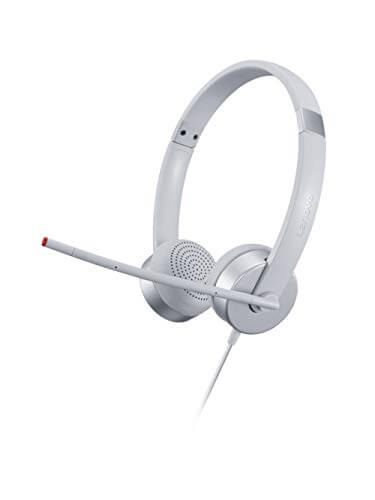 Lenovo 100 Stereo Wired Analog Headset 3.5mm Jack 30mm Audio Drivers Clear Audio and Voice for Learn and Work from Home (Cloud Grey) at Cheap Price in India