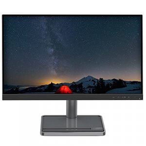 Lenovo L-Series 21.5" (54.6cm) FHD IPS Ultraslim Monitor | 16.7 MM Colors, 75Hz, AMD FreeSync, HDMI, VGA, TUV Low Blue Light & Flicker-Free, Smart Display Customization with Lenovo Artery - L22i-30 at Cheap Price in India