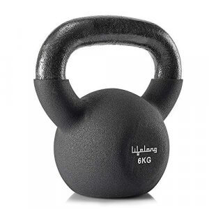 Lifelong Black Neoprene cast Iron Kettlebells 06Kg at Sale Price in India