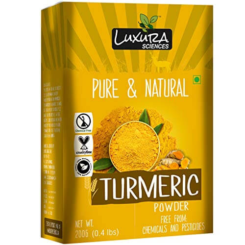 Luxura Sciences Organic Curcumin Wild Turmeric Powder For Skin Whitening 200Gms. at Discount Price in India