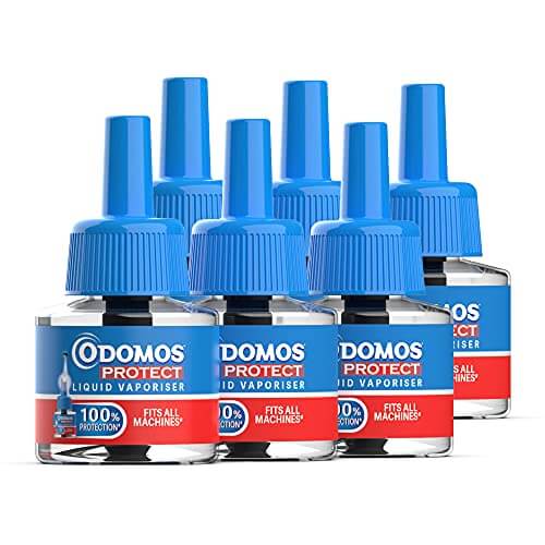 Odomos Protect – Mosquito repellent Liquid Vaporiser Refill , 45ml each (Pack of 6) at Cheap Price in India