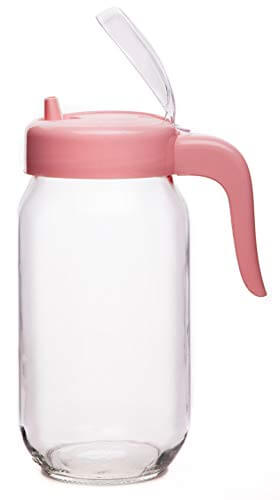 Signoraware Plain Glass Oil Dispenser (Pink, 1 Liter), Set of 1 at Cheap Price in India