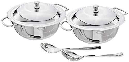 Sorabh 24GRD-6 Stainless Steel German Dish Bowl 6 Pieces Gift Set Plain for Home, Solid, Silver at Cheap Price in India