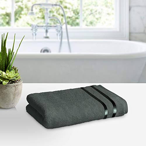 Story@Home 450 GSM Ultra Soft, Super Absorbent, Antibacterial Treatment, Bath Towel , 60 cms X 120 cms (Grey) – Pack of 1 at Sale Price in India