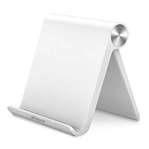 STRIFF Multi Angle Mobile Stand. Phone Holder for iPhone, Android, Samsung, OnePlus, Xiaomi. Portable,Foldable Cell Phone Stand.Perfect for Bed,Office, Home,Gift and Desktop (White) at Sale Price in India