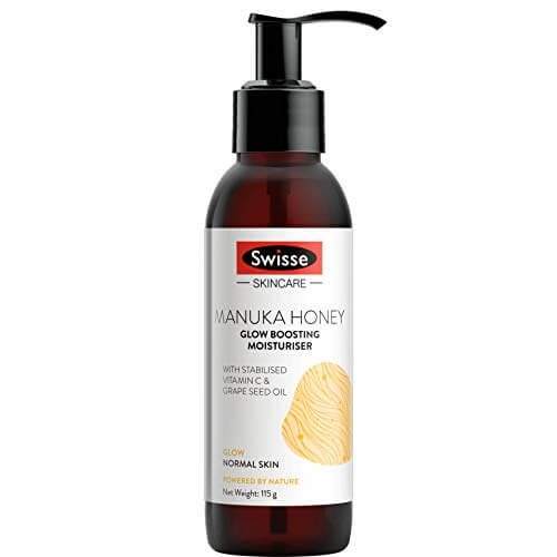 Swisse Skincare Manuka Honey Glow Boosting Moisturiser with Stabilised Vitamin C & Grape Seed Oil for Normal Skin Type -115g at Cheap Price in India